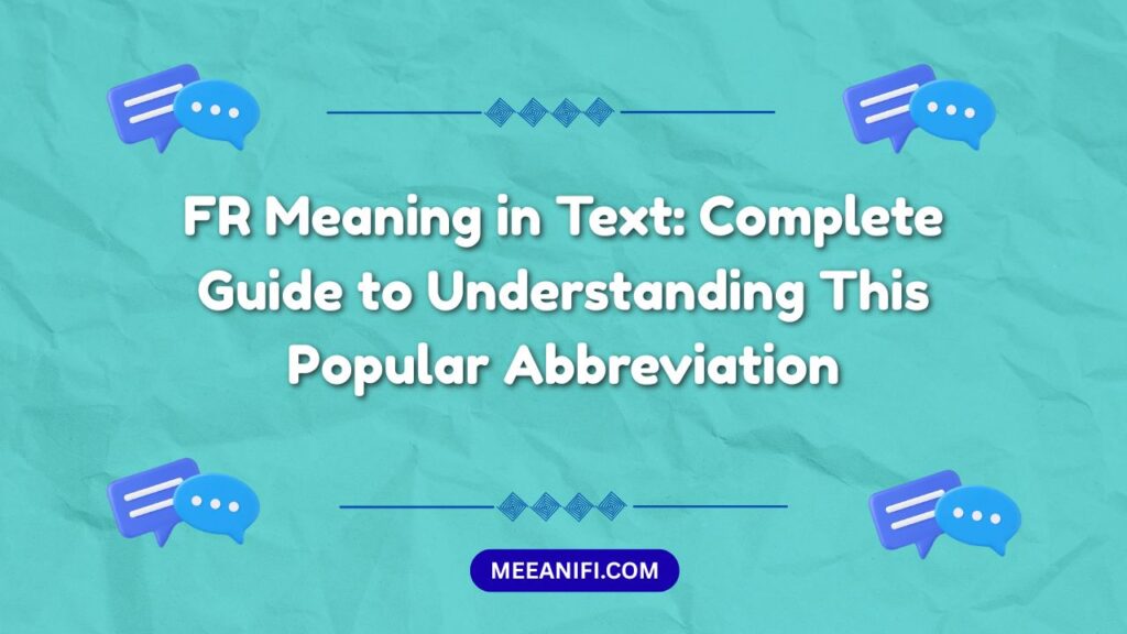 FR Meaning in Text