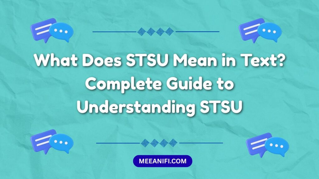 STSU Mean in Text