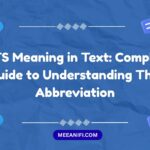 TSTS Meaning in Text