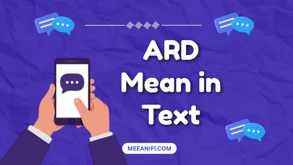 ARD Mean in Text