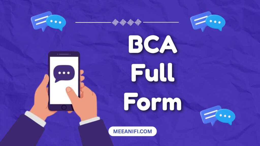 BCA Full Form