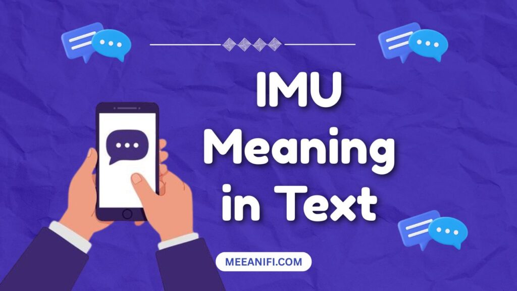 IMU Meaning in Text