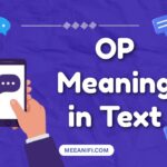 OP Meaning in Text