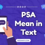 PSA Mean in Text
